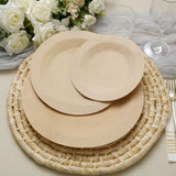 10 Pack | 11inches Eco Friendly Bamboo Round Disposable Dinner Plates