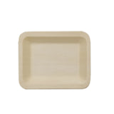 25 Pack | 4x5inches Eco Friendly Birchwood Wooden Dessert, Appetizer Plate