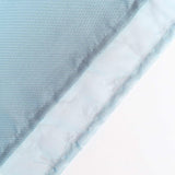 10ft Dusty Blue Dual Layered Sheer Chiffon Polyester Backdrop Curtain With Rod Pockets#whtbkgd