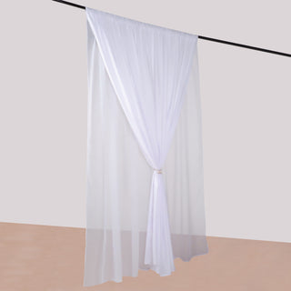 Perfect White Chiffon Backdrop Curtain for Any Event