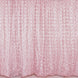 8ftx8ft Blush Satin Rosette Event Curtain Drapes, Backdrop Event Panel