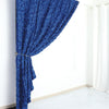 8ftx8ft Royal Blue Satin Rosette Photo Booth Event Curtain Drapes, Backdrop Window Panel