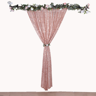 Add a Touch of Sparkle to Your Event Decor with the Rose Gold Sequin Curtain