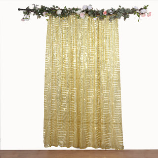 Add a Touch of Glamour with the Gold Sequin Curtain