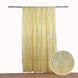 8ftx8ft Gold Geometric Sequin Event Curtain Drapes with Satin Backing, Seamless Opaque Sparkly
