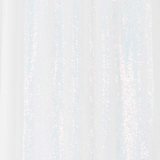 Captivate Your Guests with Iridescent Blue Glitter Curtain Panels