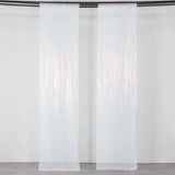 2 Pack Iridescent Blue Sequin Event Curtain Drapes with Rod Pockets