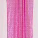 2 Pack Fuchsia Sequin Event Curtain Drapes with Rod Pockets, Seamless Backdrop Event Panels#whtbkgd