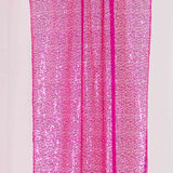 2 Pack Fuchsia Sequin Mesh Backdrop Drapery Panels with Rod Pockets#whtbkgd