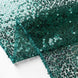2 Pack Hunter Emerald Green Sequin Event Curtain Drapes with Rod Pockets