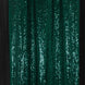 2 Pack Hunter Emerald Green Sequin Event Curtain Drapes with Rod Pockets#whtbkgd