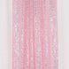 2 Pack Pink Sequin Event Curtain Drapes with Rod Pockets, Seamless Backdrop#whtbkgd
