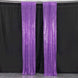 2 Pack Purple Sequin Event Curtain Drapes with Rod Pockets, Seamless Backdrop Event Panels