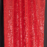 2 Pack Red Sequin Event Curtain Drapes with Rod Pockets, Seamless Backdrop Event Panels#whthbkgd