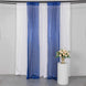 2 Pack Royal Blue Sequin Event Curtain Drapes with Rod Pockets, Seamless Backdrop