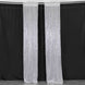 2 Pack Silver Sequin Event Curtain Drapes with Rod Pockets, Seamless Backdrop Event