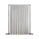 Silver curtain on a black frame, perfect for event backdrops and photography.