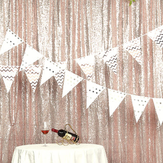 Transform Any Space into a Spectacle of Shine and Sparkle with the Blush Sequin Event Background Drape