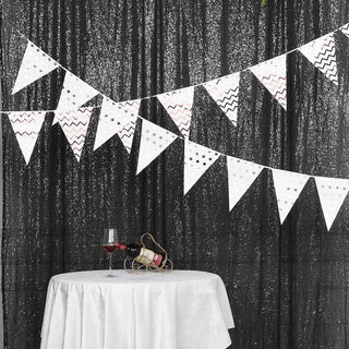 Create a Spectacle of Shine and Sparkle with the Black Sequin Curtain