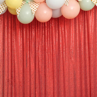 Add Glamour and Elegance to Your Event with the 8ftx8ft Red Sequin Event Background Drape