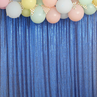 Add a Touch of Elegance with the Royal Blue Sequin Event Background Drape
