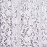 8ftx8ft Silver Embroider Sequin Event Curtain Drapes, Sparkly Sheer Backdrop Event Panel