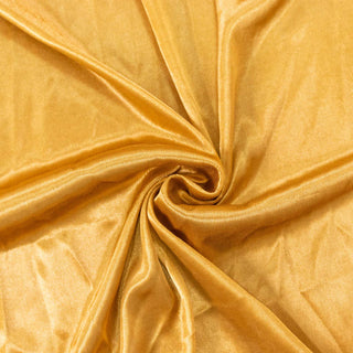 Create Unforgettable Memories with the Gold Double Drape Satin Wedding Backdrop Curtain