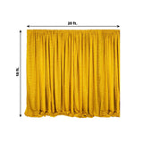 20ftx10ft Gold Metallic Shimmer Tinsel Event Background Drapery Panel, Photo Backdrop Curtain