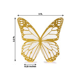 3ft White Gold Large Butterfly Backdrop Party Prop with Wood Backing