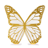 3ft White Gold Large Butterfly Backdrop Party Prop with Wood Backing#whtbkgd