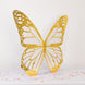 3ft White Gold Large Butterfly Backdrop Party Prop with Wood Backing