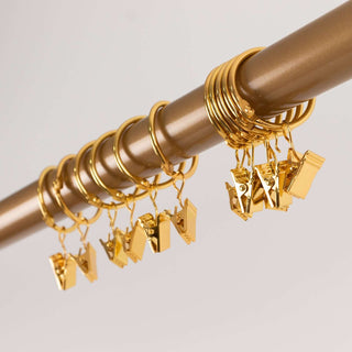 <h3 style="margin-left:0px;"><strong>Elegant Gold Metal Openable Drapery Curtain Rings</strong>