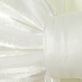 White satin fabric draped elegantly with a smooth finish.