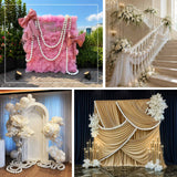 Lightweight hanging pearl garland ideal for pairing with flowers, curtains, balloon arches, and c...