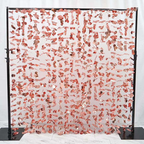 Rose gold sequin backdrop panel