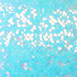 24sq.ft Shiny Iridescent Blue Sequin Shimmer Wall Photo Backdrop Mermaid Scales Pattern