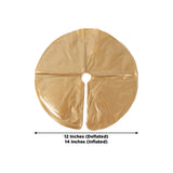 4 Pack 14inch Metallic Gold Water Bags – Heavy Duty Reusable PVC Fillable Base Weights