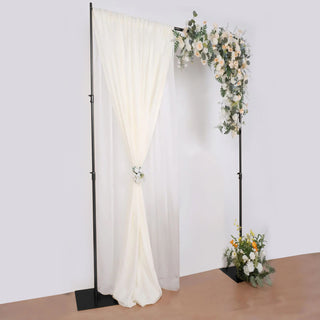 <span style="background-color:transparent;color:#000000;">Black Metal Adjustable Heavy Duty Pipe and Drape Stand Set</span>