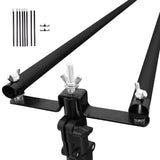 10ft DIY Triple Cross Bars & Mounting Brackets For Backdrop Stands