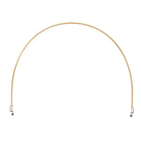 4ftx6ft Gold Metal Over-The-Table Rod Stand with Clamps, Round Top Balloon Arch Flower Stand#whtbkgd