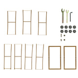 7ft Gold Double-Curved Metal Arch Frame – Backdrop, Balloon & Flower Arrangement Display Stand