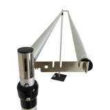 Adjustable Pipe and Drape Backdrop Stand with Double Cross Bars, Silver Aluminum Frame