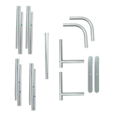 Pillowcase Backdrop Stand in Aluminum 8ft x 8ft – Portable Rounded Corner Tension Fabric Pillowcase Display Stand for Exhibits & Photography