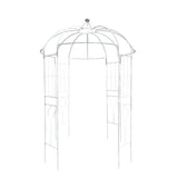 10ft White Metal Birdcage Ceremony Arch – Garden Gazebo Pergola Arbor Trellis#whtbkgd