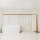 6ftx12ft Gold Rectangular Arbor - Freestanding 6' High Over the Table Stand, Backdrop Stand