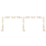 6ftx16ft Gold Rectangular Arbor - Freestanding 6' High Over the Table Stand, Backdrop Stand