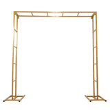 6ftx6ft Gold Square Arbor - Freestanding 6' High Over the Table Stand, Backdrop Stand