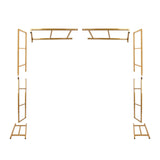 6ftx6ft Gold Square Arbor - Freestanding 6' High Over the Table Stand, Backdrop Stand