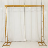 6ftx6ft Gold Square Arbor - Freestanding 6' High Over the Table Stand, Backdrop Stand