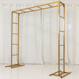 6ftx6ft Gold Square Arbor - Freestanding 6' High Over the Table Stand, Backdrop Stand